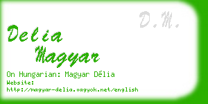 delia magyar business card