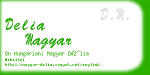 delia magyar business card